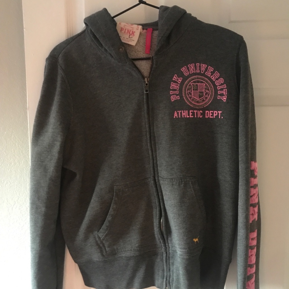 “Vintage” early 2000s PINK zip up hoodie.